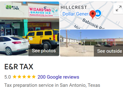 ER Tax Earns 200 5-Star Reviews on&nbsp;Google